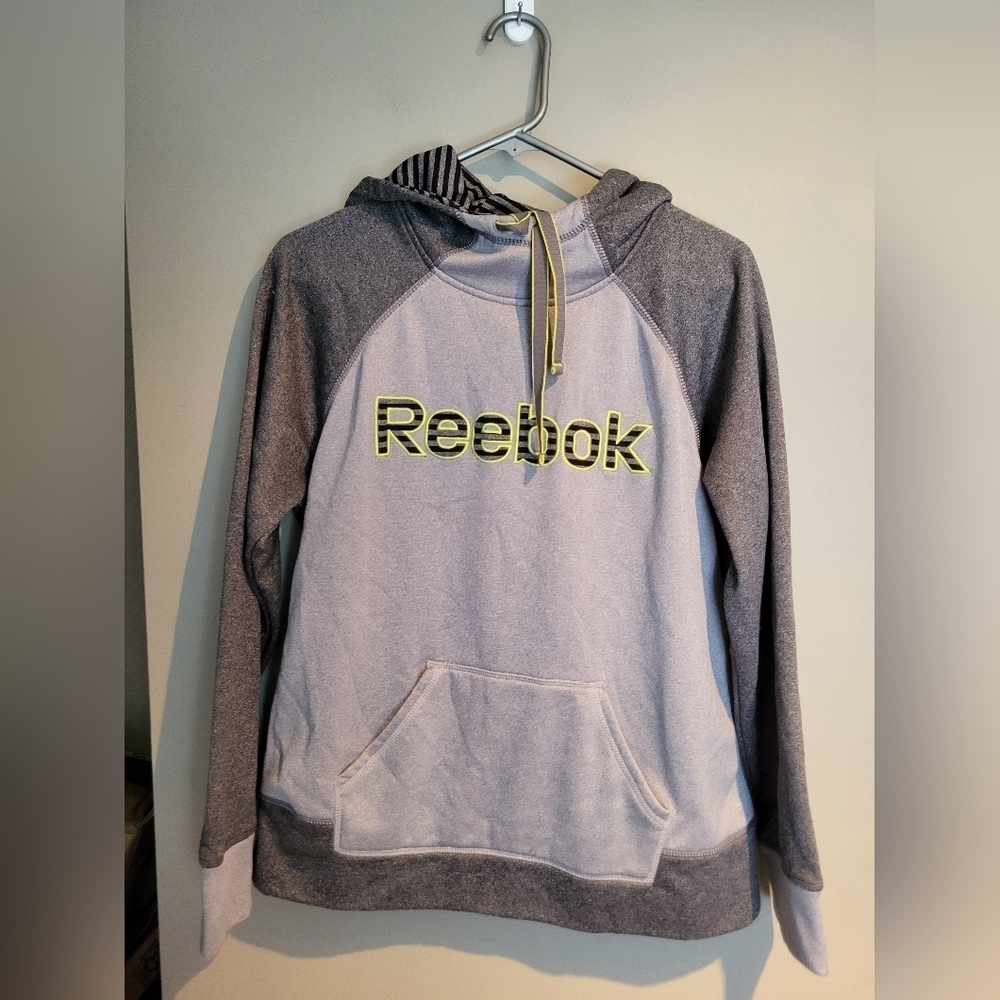 Reebok Kids Gray Hoodie Sweater, Size Large
